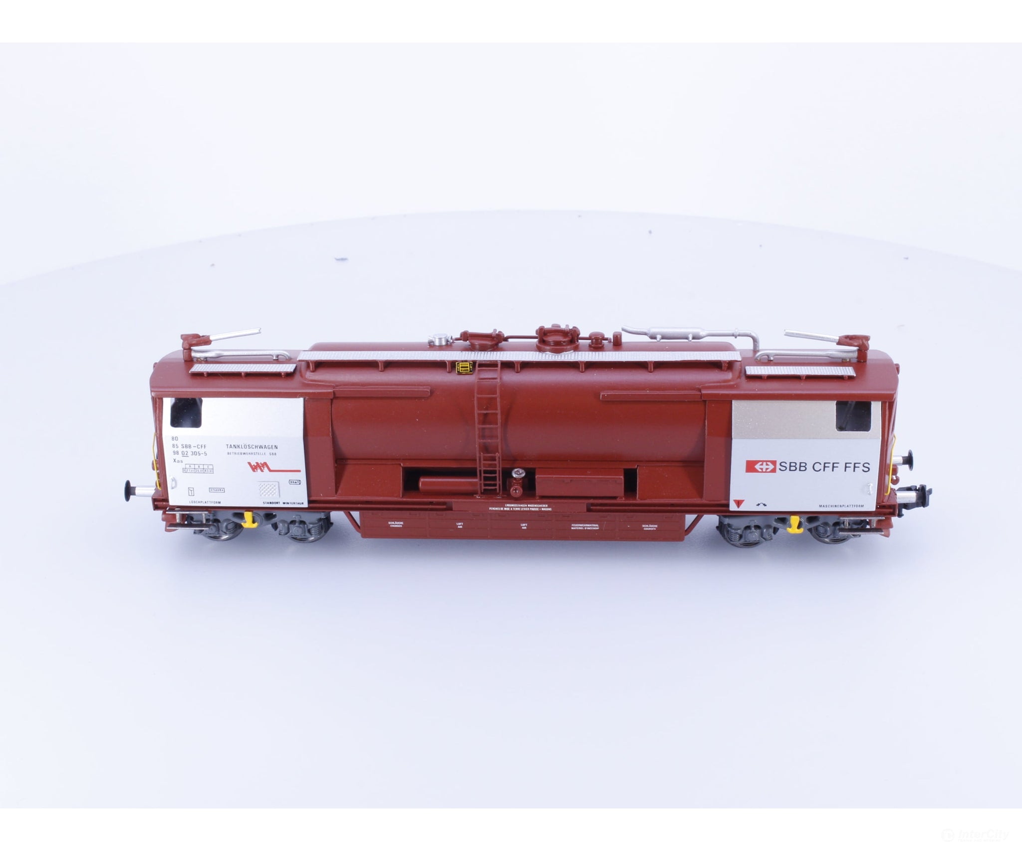 Sigg Modell 6001 HO SBB-CFF-FFS Fire and Rescue Tankloschwagen Wagon de Sauvetage Oelwehrwagen 305-5 - European Freight