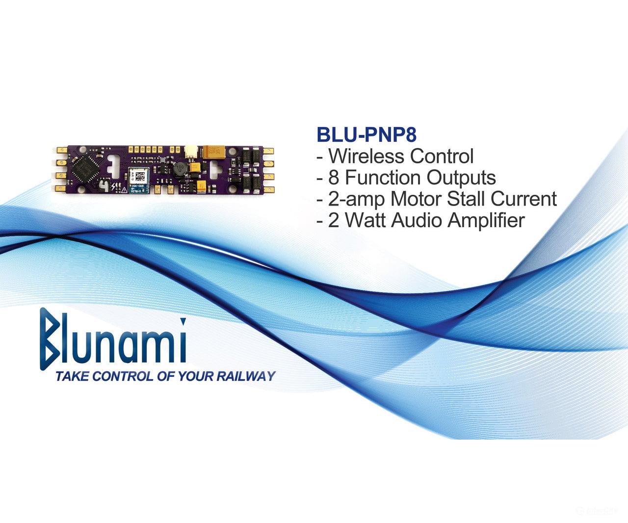 Soundtraxx 885624 Blu-Pnp8 Blunami Digital Sound Decoder - Emd 2 Diesel Sounds Decoders
