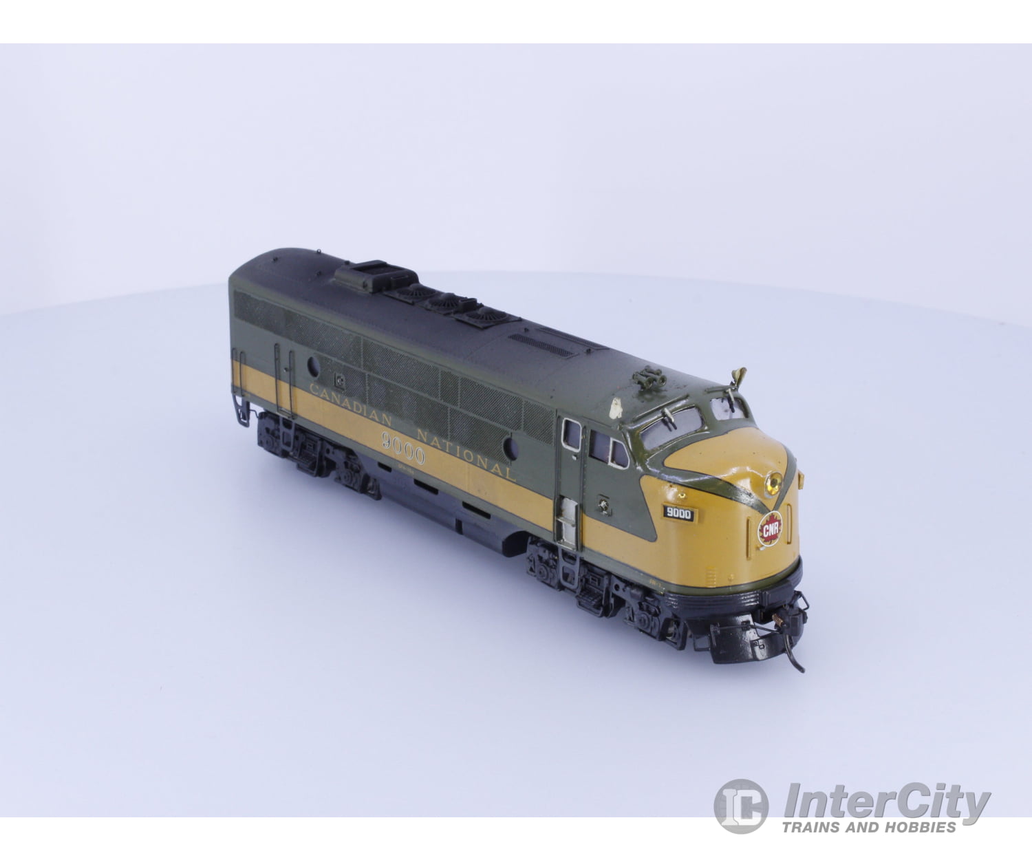 Sunset Models EMDF3A HO Brass Painted EMD F-3 A Unit Canadian National (CN) 9000 Analog DC Locomotives