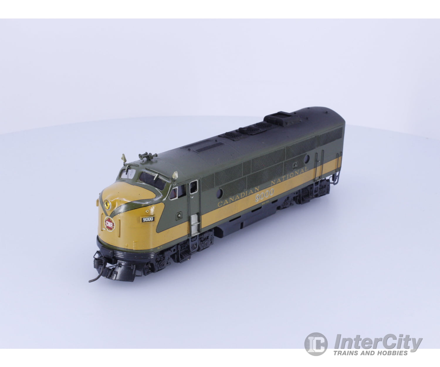 Sunset Models EMDF3A HO Brass Painted EMD F-3 A Unit Canadian National (CN) 9000 Analog DC Locomotives