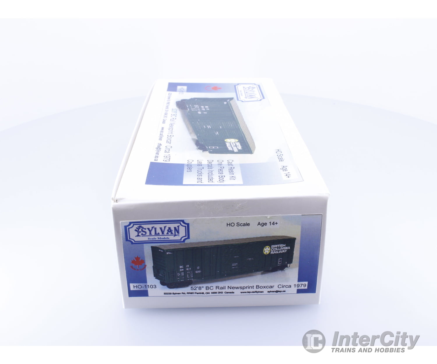 Sylvan Scale Models 1103 HO 52’8’’ Newsprint Boxcar BC Rail (BCOL) Freight Cars