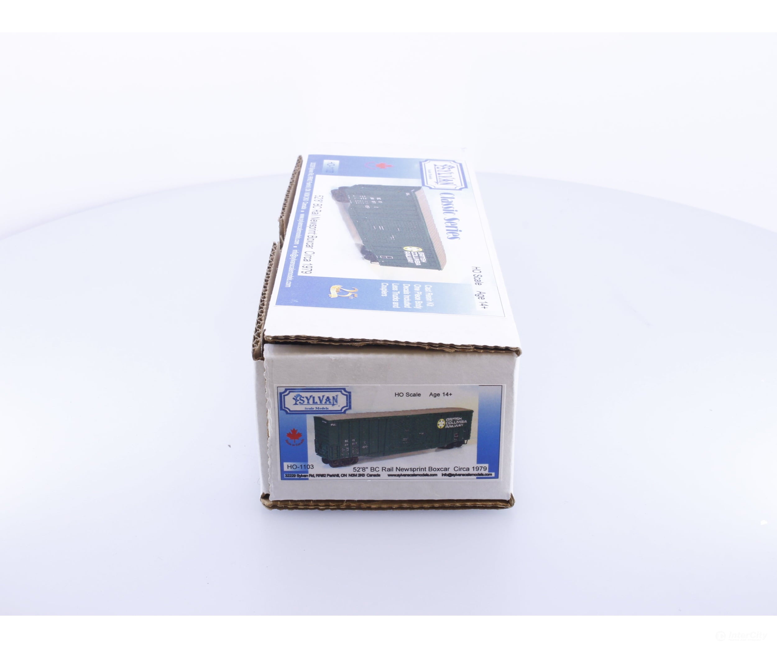 Sylvan Scale Models 1103 HO 52’8’’ Newsprint Boxcar Kit Circa 1979 #2 BC Rail (BCOL) - Freight Cars