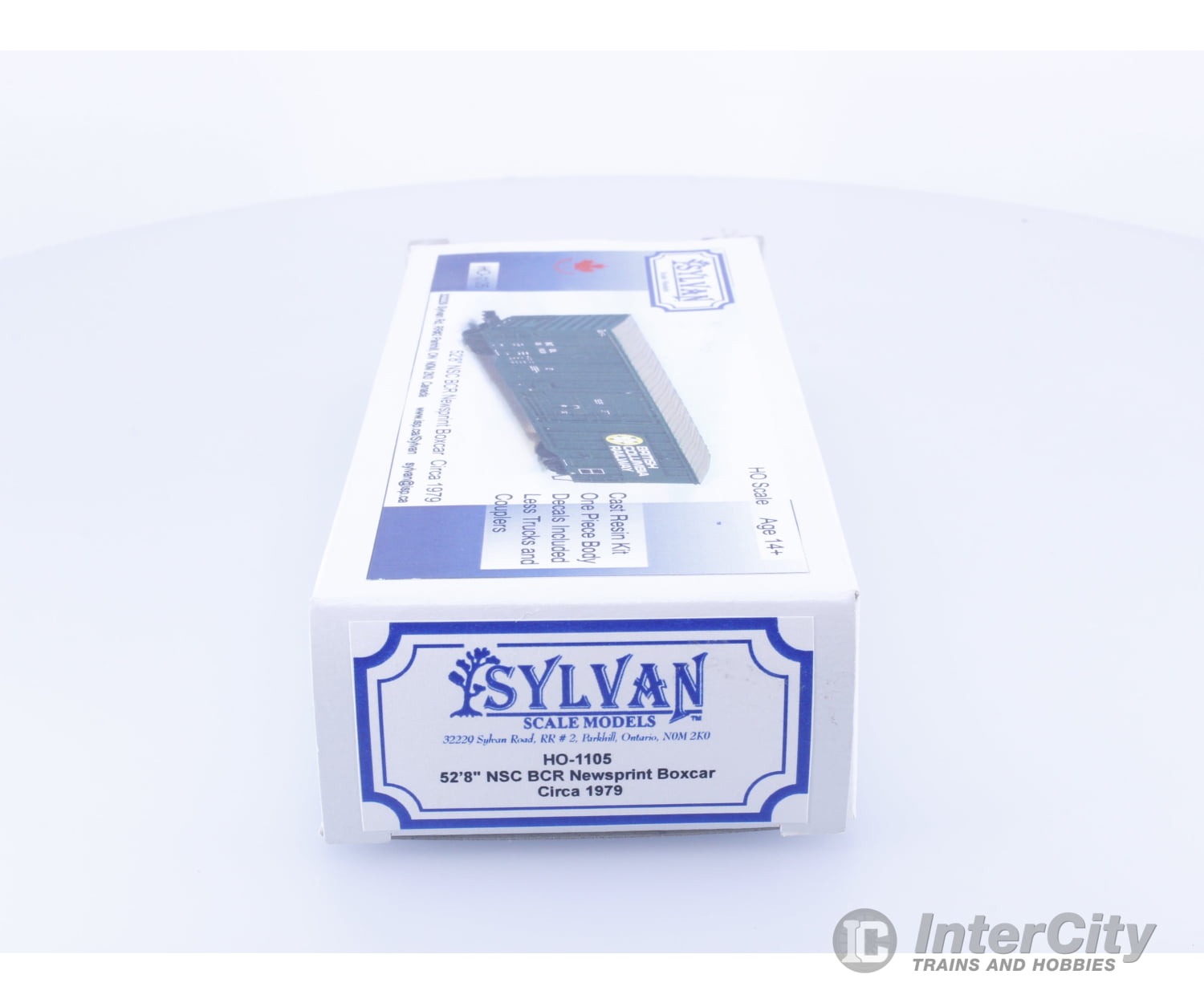 Sylvan Scale Models 1105 HO 52’8’ NSC Newsprint Boxcar Kit BC Rail (BCOL) Freight Cars