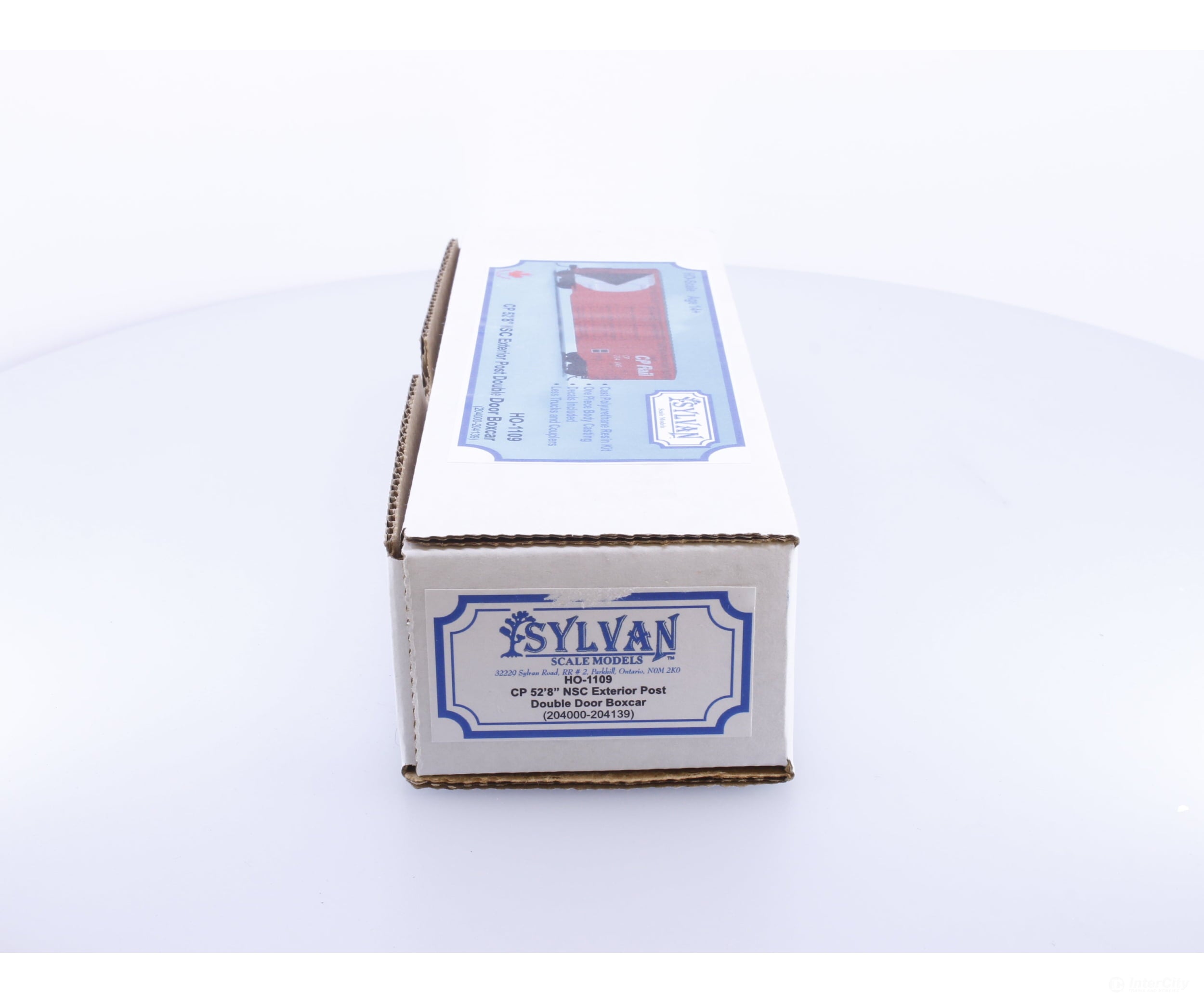 Sylvan Scale Models 1109 HO 52’8’ NSC Exterior Post Double Door Boxcar Kit Series 204000-204139 Canadian Pacific (CP)