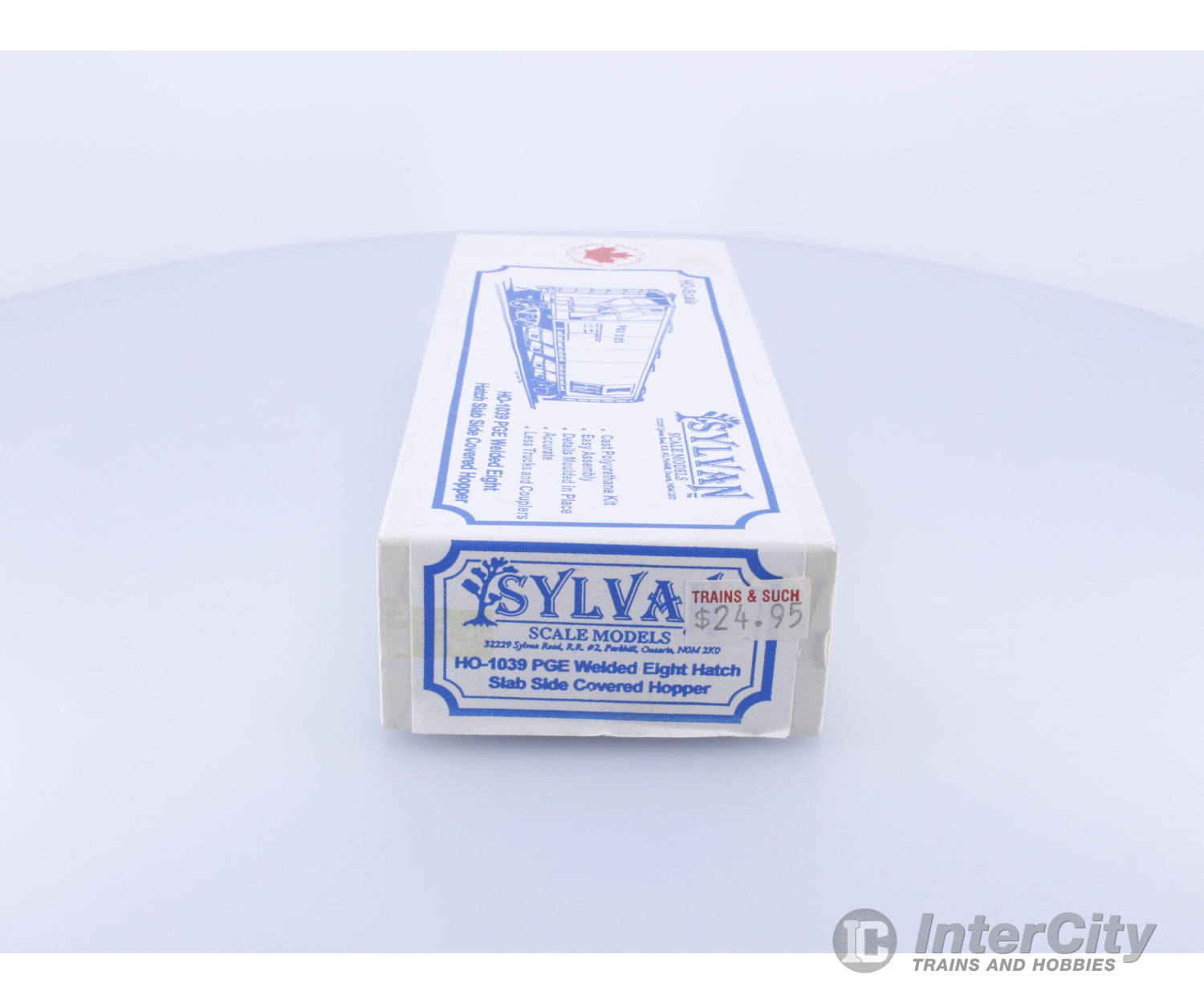 Sylvan Scale Models HO-1039 HO Slab Side Covered Hopper Kit Pacific Great Eastern (PGE) Freight Cars