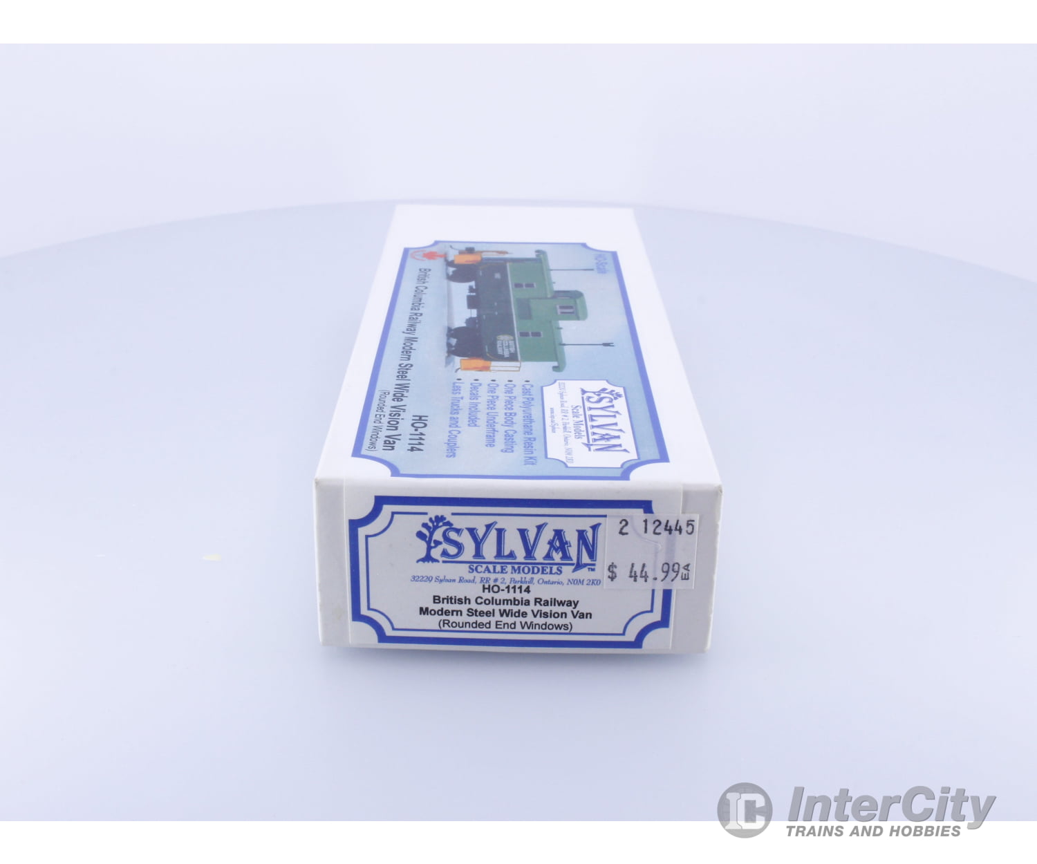 Sylvan Scale Models HO-1114 HO Modern Steel Wide Vision Caboose Kit British Columbia Railway (BCOL) Freight Cars