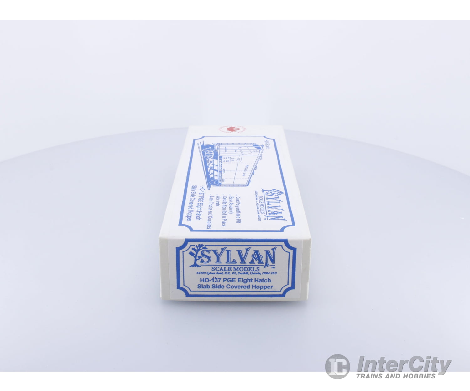 Sylvan Scale Models HO-137 HO Eight Hatch Slab Side Covered Hopper Kit Pacific Great Eastern (PGE) Freight Cars