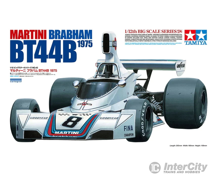 Tamiya 120421/12 Martini Brabham Bt44B 1975 Plastic Model Collectibles