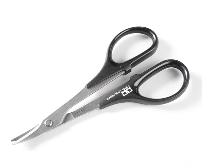 Tamiya 74005 Curved Scissors For Plastics Tools