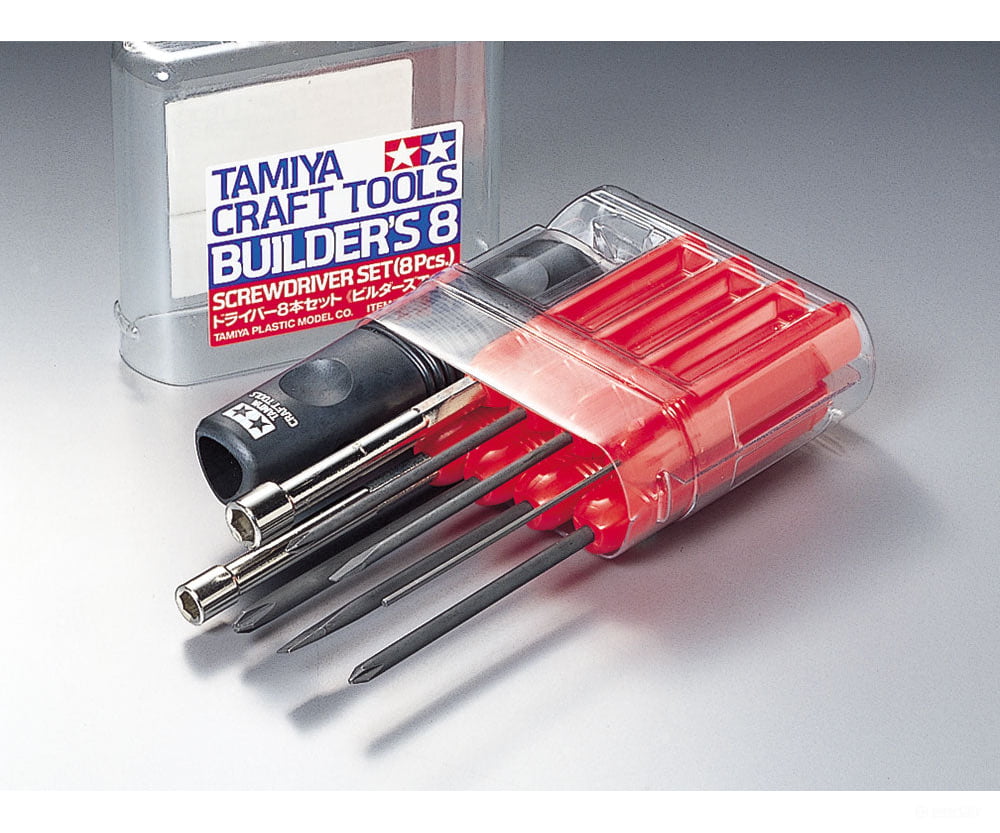 Tamiya 74023 ’Builder’s 8’’ Screwdriver SET (8 Pcs.) Tools