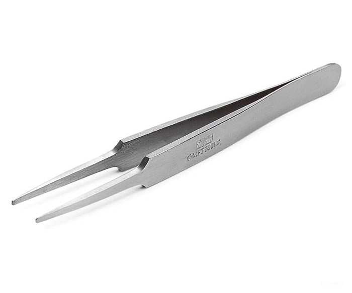 Tamiya 74109 Hg Angled Tweezers Straight Tip Tools