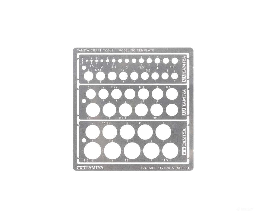 Tamiya 74150 Modeling Template Round 1-12.5 Tools