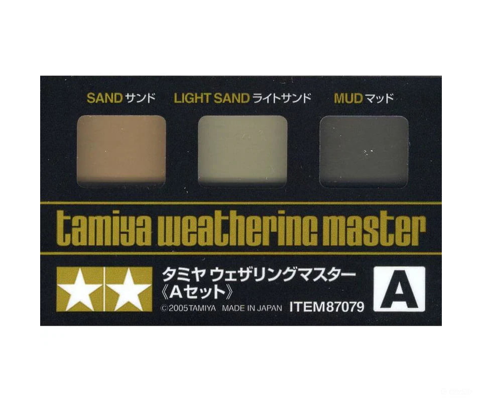 Tamiya 87079 Weathering Master A Set - Sand/Light Sand/Mud Tools
