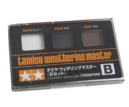 Tamiya 87080 Weathering Master B Set - Snow/Soot/Rust Weathering