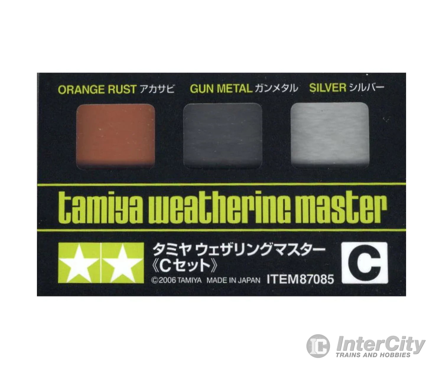 Tamiya 87085 Weathering Master C Set - Orange Rust/Gun Metal/Silver Tools