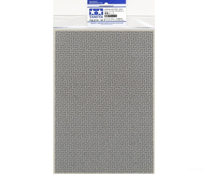 Tamiya 87169 Diorama Sheet Gray Brick A Tools