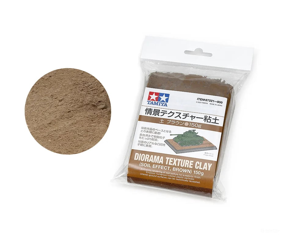 Tamiya 87221 Texture Clay Soil Brown 150G Paint