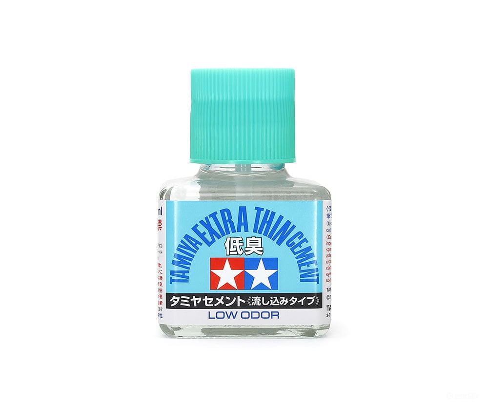 Tamiya 87236 Extra Thin Liquid Cement ’Low Odor’ 40ml Glues & Adhesives