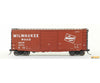 Tangent 26032-01 HO Milwaukee Road (MILW) Delivery 3-1961 w/ Superior Door 40′ PS-1 9′ Door Boxcar - Freight Cars