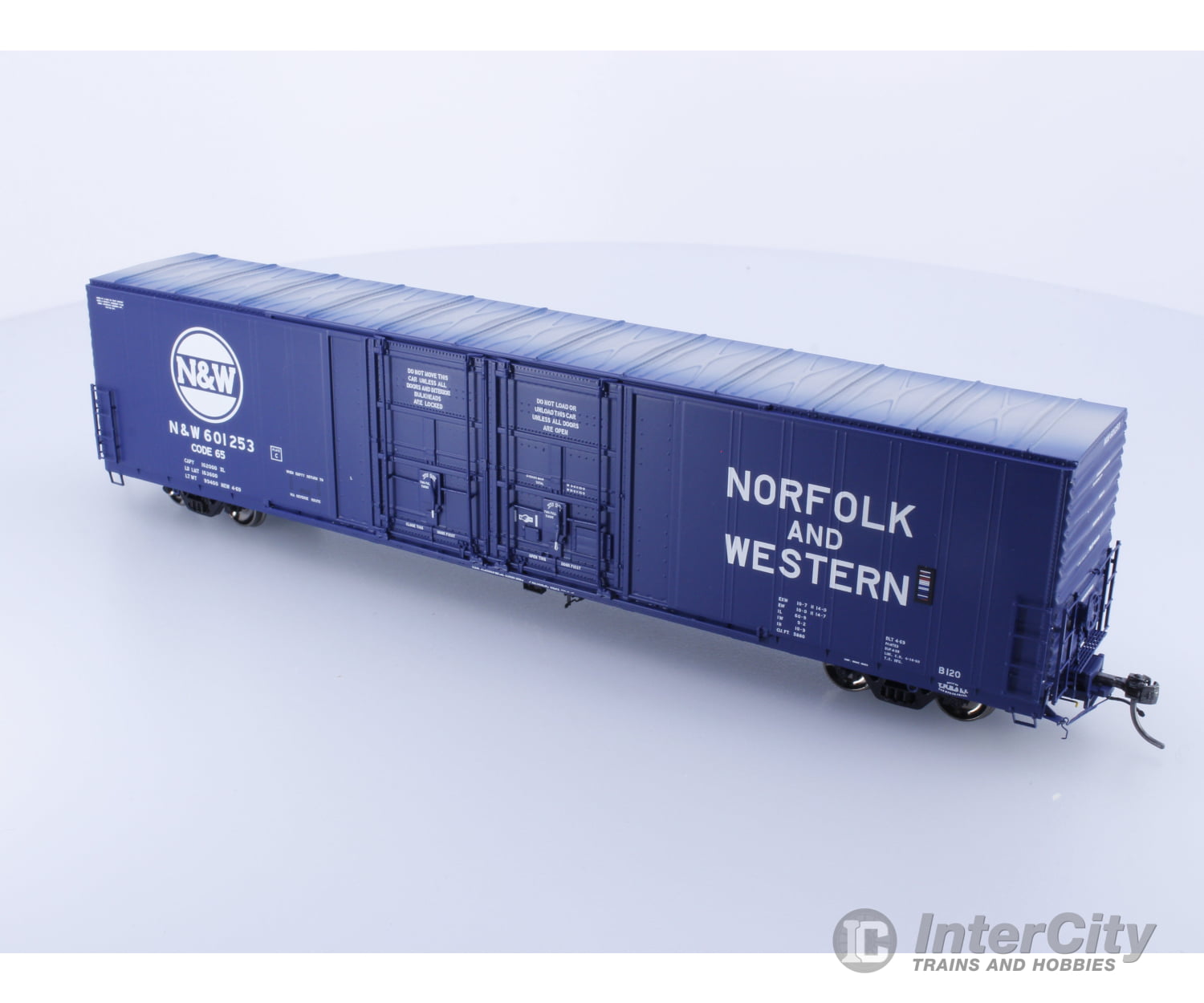 Tangent 34011-08 Ho 5880Cf 60’ Double Plug Door Box Car Norfolk & Western (Nw) 601253 Freight Cars