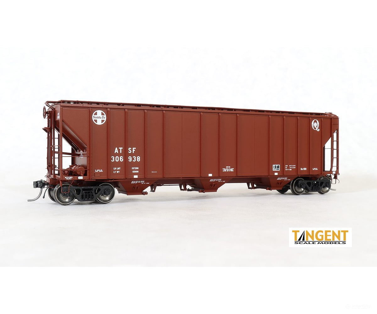 Tangent HO 28010-05 ATSF “Quality Repaint 1991” GATC 4500 Covered Hopper #306938 - Freight Cars