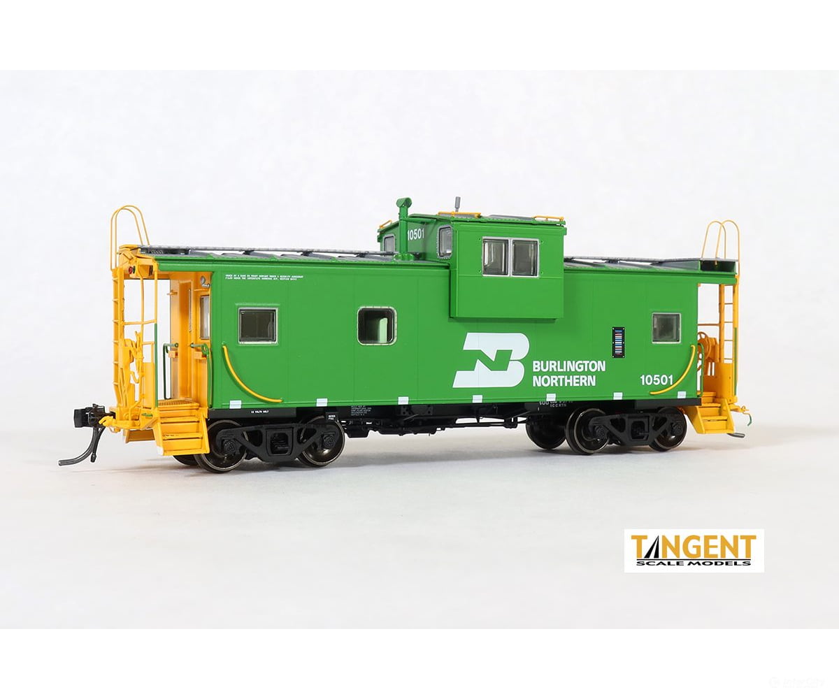 Tangent HO 60312-05 Burlington Northern (BN) ’Delivery 9-1970 w/ Red-Green Lights’ BN International Wide-vision Caboose