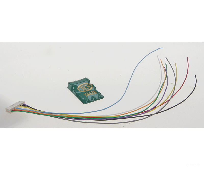 Tcs Ho 1482 T4-Led 4 Function Dcc Decoder W/On-Board Resistors For Leds - Control Only.661 X 0.969