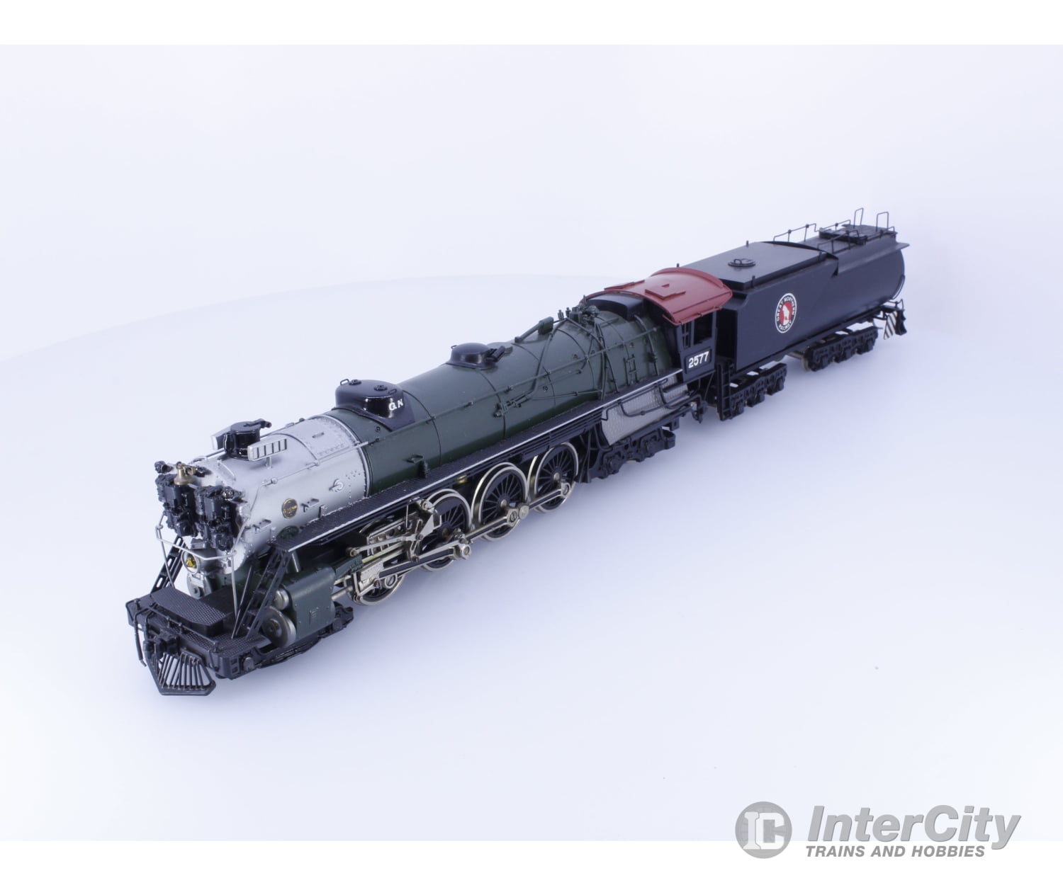 Tenshodo 143-T143 HO Brass Class S-2 4-8-4 Steam Locomotive and Tender Great Northern (GN) 2577 Analog DC Locomotives