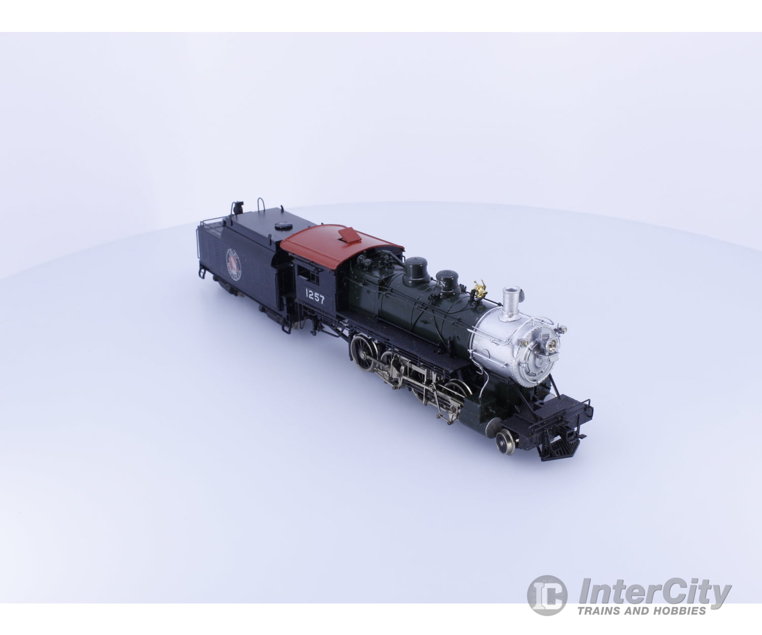 Tenshodo 158 HO Brass 2-8-0 Class F-8 Steam Locomotive Great Northern (GN) 1257 Analog DC Locomotives