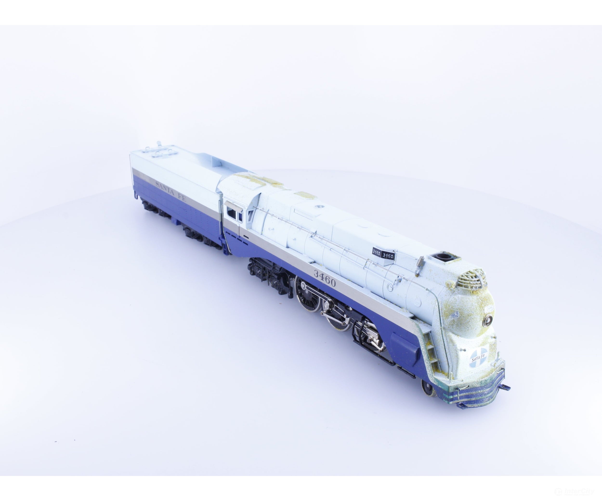 Tenshodo 163 HO Brass The Blue Goose 4-6-4 Steam Locomotive Atchison Topeka and Santa Fe (ATSF) 3460 Analog DC