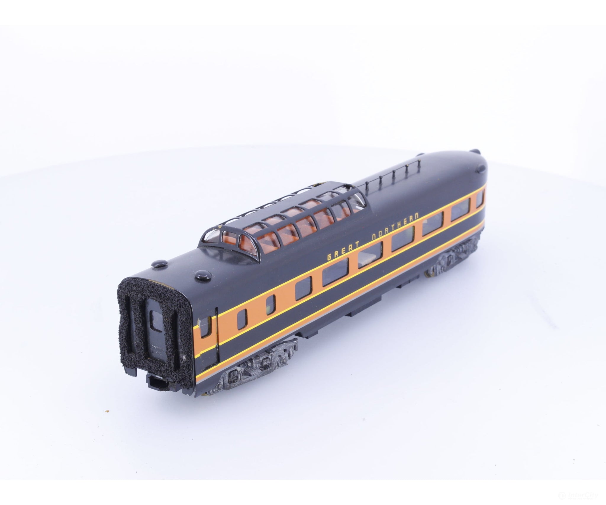 Tenshodo 430 HO Brass Plated Dome Observation Coach Great Northern (GN) - Passenger Cars