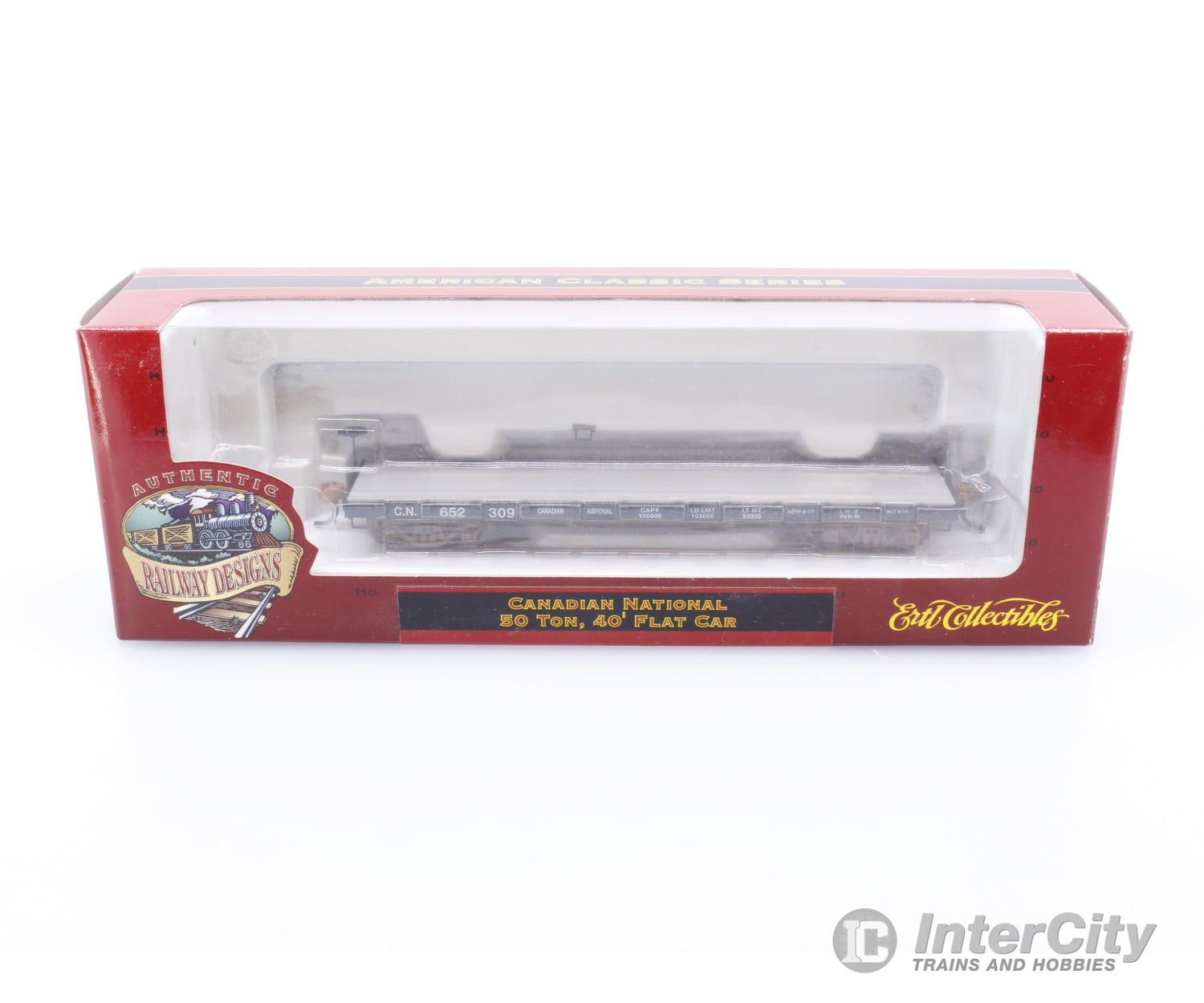 The Ertl Company Inc. 4981 HO Flat Car Canadian National (CN) 652309 Freight Cars