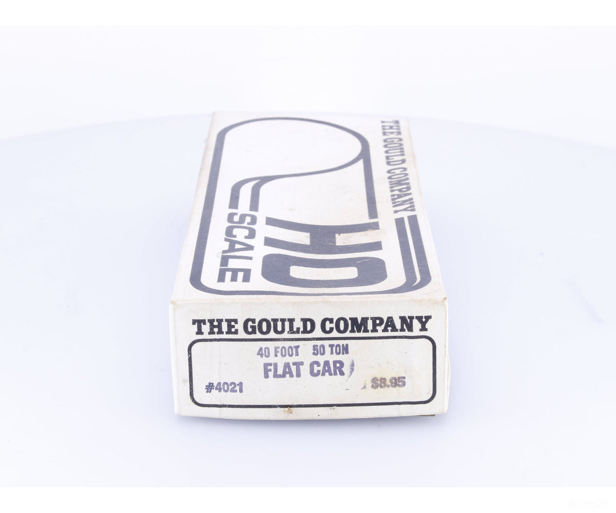 The Gould Company 4021 HO 40’ Flat Car Kit Undecorated - Freight Cars
