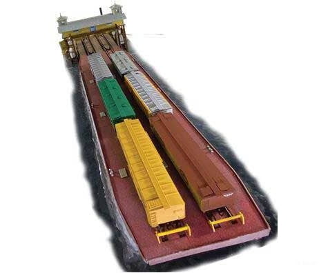 The N Scale Architect N 10061 Laser-Cut Wood Kit - The Hudson 2-Track Carfloat Structures