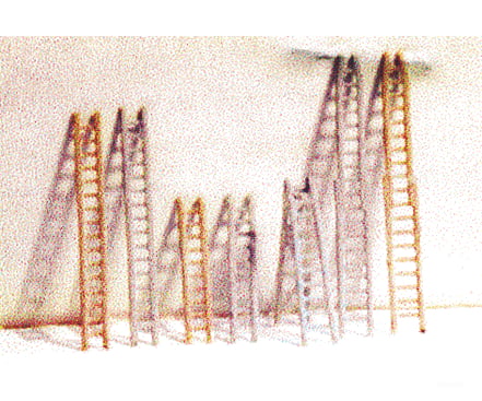The N Scale Architect 96698 Ladder Assortment - Shire Scenes -- Etched-Metal Kit Pkg(6) Scenery