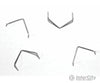 Tichy Train Group 2003 Grab Irons -- Roof Corner Pkg(25) Scratch Building Supplies