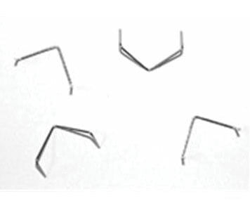 Tichy Train Group 2003 Grab Irons -- Roof Corner Pkg(25) Scratch Building Supplies