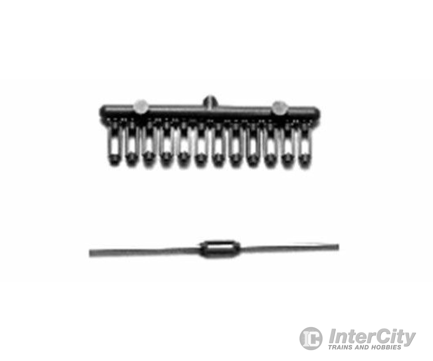 Tichy Train Group 2004 Turnbuckles Pkg(24; Rust-Colored Styrene Cored .032) Scratch Building