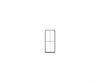 Tichy Train Group 2045 Masonry Window w/Precut Glazing & Shades (Plastic) -- 2-Over-2 Scale 32 x 68’’ 81.2 x 173cm