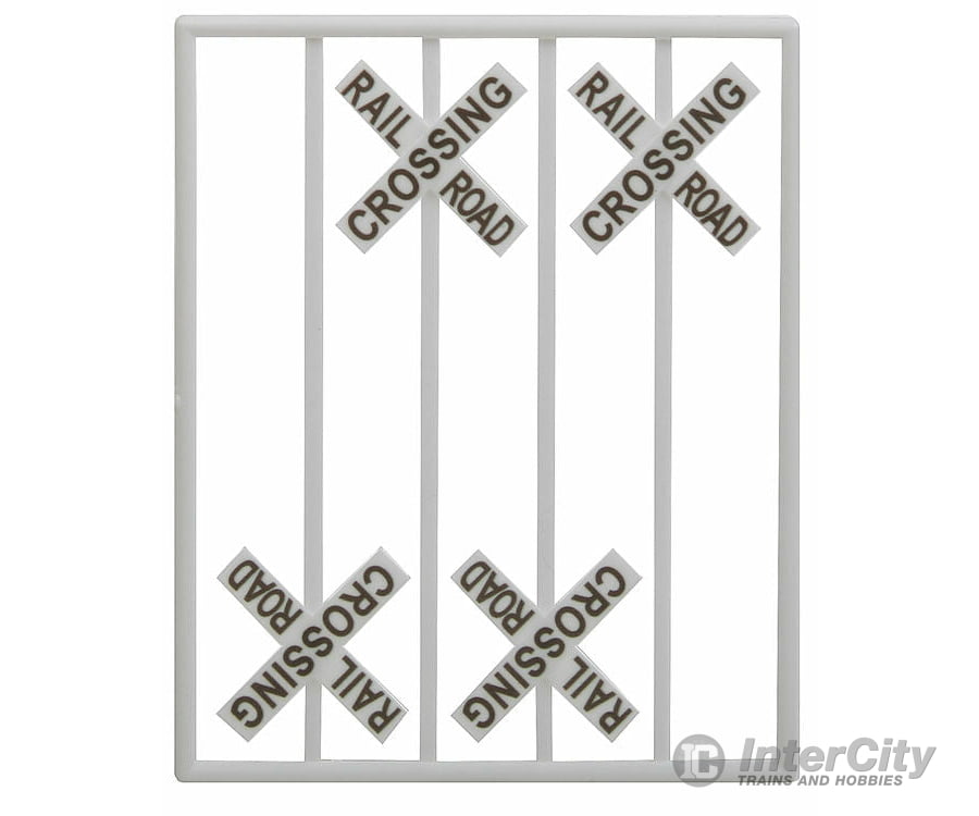 Tichy Train Group 2063 Crossbucks -- 90-Degree Shape Pkg(8) Scenery Details