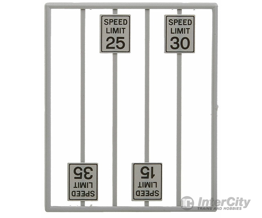 Tichy Train Group 2064 Low Speed Limit Signs -- Pkg(8) Scenery Details