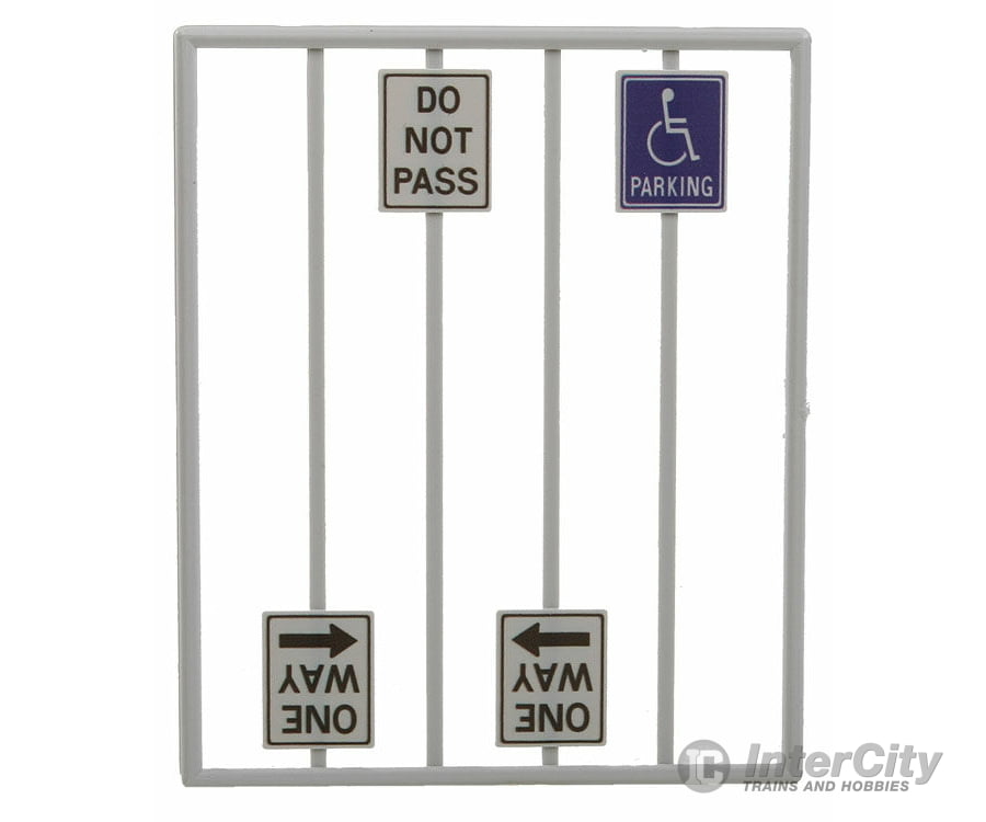 Tichy Train Group 2068 Miscellaneous Road Signs -- Pkg(8) Scenery Details