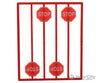 Tichy Train Group 2070 Red Stop Signs -- Pkg(8) Scenery Details