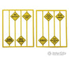 Tichy Train Group 2077 Written Warning Signs -- Pkg(8) Scenery Details