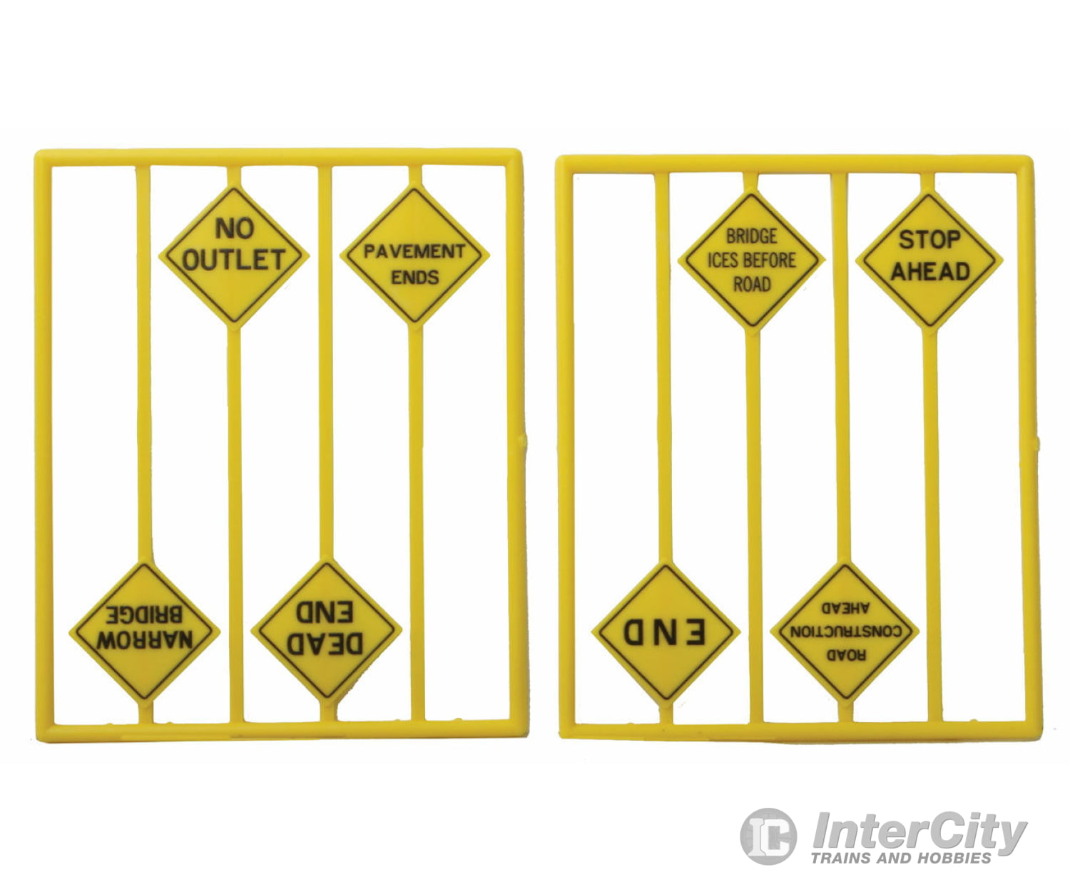 Tichy Train Group 2077 Written Warning Signs -- Pkg(8) Scenery Details