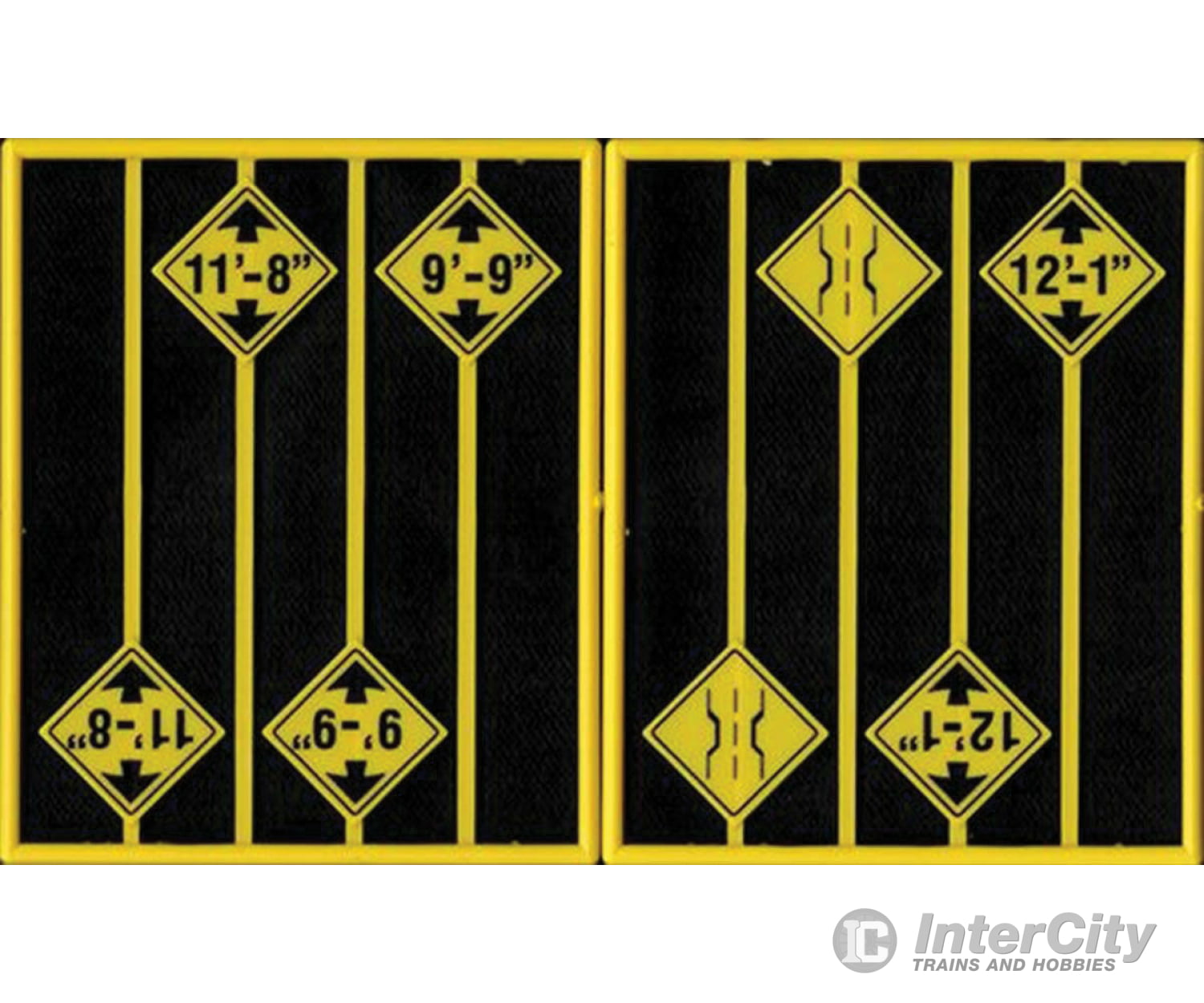 Tichy Train Group 2083 Bridge Clearance Warning Signs -- 8 2 Each Of 4 Styles Scenery Details