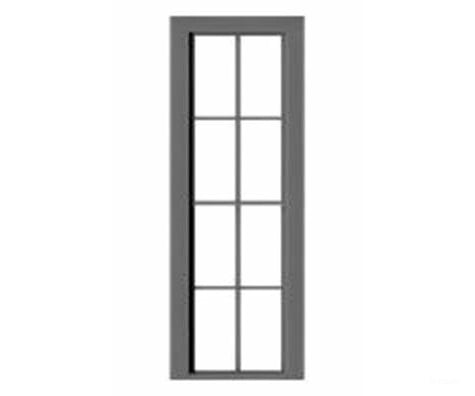 Tichy Train Group 2085 4 Over Double-Hung Window With Precut Glazing -- 24 X 82 Pkg(6) Scratch