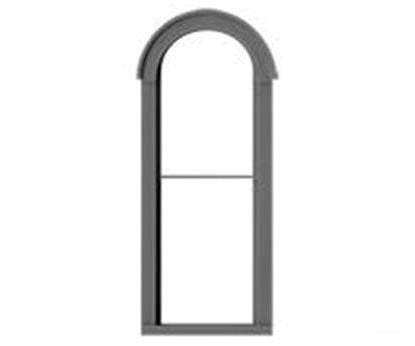 Tichy Train Group 2087 1 Over Round-Top Window With Precut Glazing -- 24 X 72 Pkg(6) Scratch