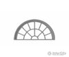 Tichy Train Group 2091 13-Pane Half-Round Masonry Window With Precut Glazing -- Actua Opening: 1.315