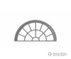 Tichy Train Group 2091 13-Pane Half-Round Masonry Window With Precut Glazing -- Actua Opening: 1.315